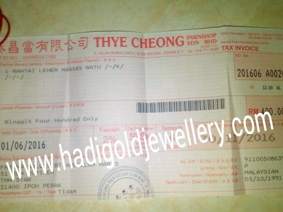 Pajak Gadai Parit Sulong - Baihao 1 pajak gadai parit sulong baihao