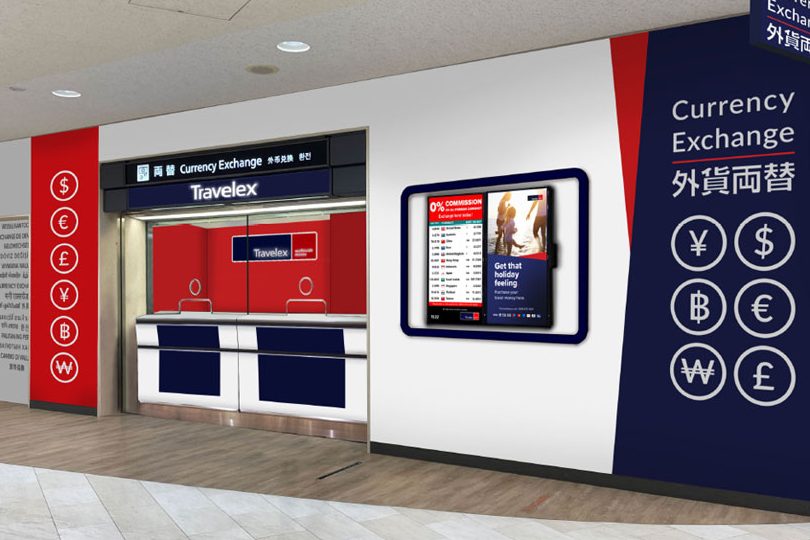 travelex t1 departure level right side